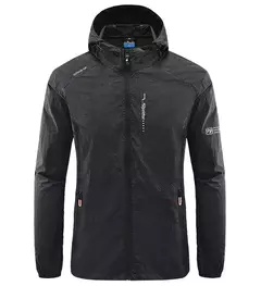 Verão Ao Ar Livre Quick Dry Sun-Protective Thin Jacket Homens Caminhadas Pesca Ciclismo Com Capuz Ginásio Esporte Blusão Ultra Light Coats - loja online