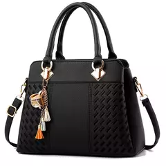 Gusure-Luxo Crossbody Bag com Tassel para Mulheres, Pendurado, Grande Capacidade, Bolsas de Ombro Femininas, Tote Bordado, Bolsa