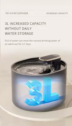 Imagem do Fonte de água para gatos, fonte automática para beber gatos, carga usb, alimentador elétrico, dispensador de água para animais de estimação, suprimentos para gatos