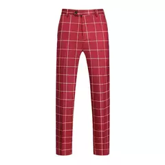 Calça de terno xadrez masculina, calça social, vestido de noiva, preto, azul, bordô, moda na internet