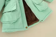 Imagem do Casaco fino acolchoado de algodão para mulheres, parkas com capuz casual, sobretudo quente acolchoado, outono e inverno, 2023, 2023, emboridery, novo