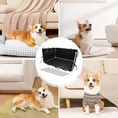 Suporte para almofada de xixi de cachorro com paredes altas, caixa de proteção contra respingos de cachorro, fácil limpeza, cerca de vaso sanitário ajustável para animais de estimação 600d para ambientes internos e externos - Wolf Magazine