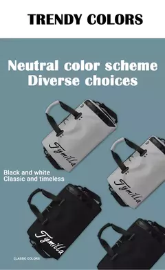 Tymilla-Bolsa crossbody simples para roupas de golfe, grande capacidade, PU impermeável, área de sapato independente, esportes ao ar livre, novo, 2024