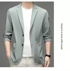 Blazers masculinos de negócios slim fit, blazers casuais, casacos de primavera, roupas formais, casacos de grife masculinos, tamanho 4x, novos, verão na internet