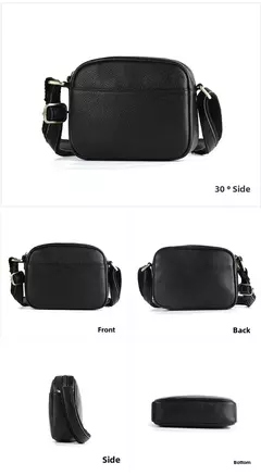 Joyir nova bolsa de ombro de couro genuíno masculino grande capacidade horizontal vintage lichia padrão ombro único saco inclinado para homem - Wolf Magazine
