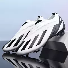 Sapatos de futebol antiderrapantes masculinos, chuteiras esportivas ao ar livre, botas de futebol ultraleves, sapatos de treinamento, match sport, menino, grama, unissex, novo na internet