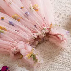 Imagem do Vestido Borboleta 3D para Bebé Menina, Roupa Infantil, Festa de Aniversário, Vestidos Luxuosos Elegantes, Roupas Doce Verão, Novo, 1-5Y