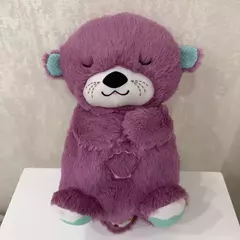 Baby Breath Bear Calmante Otter Plush Toy, Criança Calmante Música, Companheiro do sono, Som e Luz, Presentes de boneca - loja online