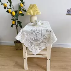 Toalha De Mesa De Renda Branca, Cobertura De Mesa De Jantar, Decoração De Festa De Casamento, Tampas De Mesa, Sala De Estar, Decoração De Mesa na internet