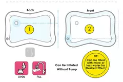 Imagem do Infinno Inflável Tummy Time Mat, Premium Baby Toys, Water Play Mat para Bebês e Crianças
