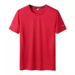 Imagem do Camiseta extragrande manga curta masculina, secagem rápida, gola redonda, grande, tamanho grande, 5XL, 6XL