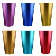 Imagem do Conjunto de 6 peças 21oz/600ml barra de vidro de suco de alumínio bebida fria copo de cola copo de café reutilizável cerveja congelada cocktail copo de alumínio