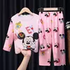Conjunto de pijamas de manga comprida infantil, pijamas de menino Elsa, roupas infantis, roupas infantis, primavera, outono, novo