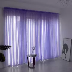 Cortinas transparentes de tule para sala de estar, cortina transparente para janela, haste de bolso, painel de quarto, decoração de tecido - comprar online