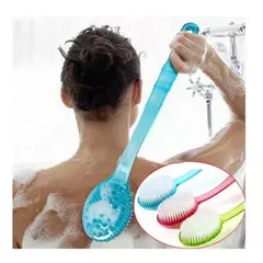 Escova Natural Longa Do Massager Do Corpo, cerdas plásticas do banho, termas traseiros, termas