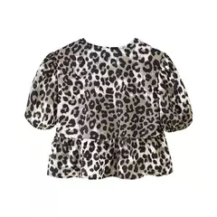 TRAFZA-Feminina Hollow Out O-Neck manga curta com renda por cima, blusa casual, streetwear chique feminino, camisa sólida da moda, 2024 - loja online