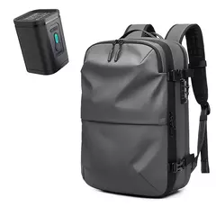 Mochila de viagem de compressão a vácuo de grande capacidade para homens, mochila expandida 17 "laptop, negócios, escola - Wolf Magazine