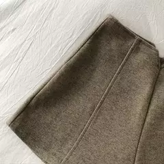 Imagem do Shorts de lã emagrecedor de cintura alta feminino, versáteis, perna reta, perna larga, calça casual, novo, outono, inverno, 2023