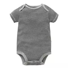 Bodysuits de mangas curtas para bebês meninos e meninas, 100% algodão, macacão recém-nascido, roupas infantis, 6-24 meses, 5 pçs/lote - comprar online