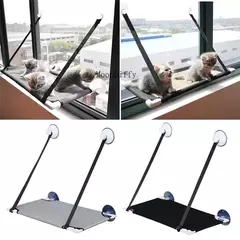 Rede para gatos, rede de verão para animais de estimação, janela, cama para casa, sala de estar, ventosa, suspensão de parede, malha respirável para animais de estimação