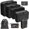 Travel Organizer Storage Bags Set, Mala de Embalagem Cubos, Casos Portáteis, Bagagem, Roupas, Bolsa Arrumada, Dobrável, 7 Pcs, 8 Pcs, 9 Pcs, 10 Pcs