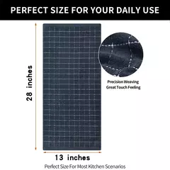 Homaxy-Absorbent Kitchen Dishcloth, Panos Ultra Macios, Toalhas de Secagem à Mão, Ferramentas de Limpeza Doméstica, 100% Algodão, 4 Pcs, 6Pcs na internet