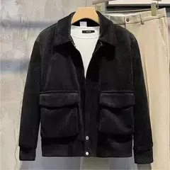 Jaquetas masculinas de veludo, tops da moda, versão coreana, roupas da moda, primavera e outono - loja online