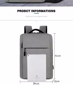 Imagem do Mochila simples e elegante, mochila multifuncional de grande capacidade para deslocamento, viagens de negócios, bolsa para computador de estudante-ll