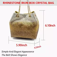Bolsa De Strass Design Italiano Para Mulheres, Saco De Noite, Saco De Jantar, Festa De Casamento, Presente De Natal, Diamante, Cristal - Wolf Magazine
