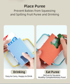 Suporte Anti-Extrusão Ajustável para Criança, Suporte De Copo De Caixa De Leite com Portátil, Baby Food and Juice Box na internet