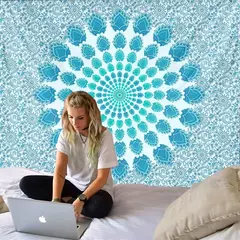 Mandala Tapeçaria para Decoração de Casa, Beach Yoga Mat, Colcha de Mesa, Pendurado, Boêmia, Indiano, Hippie, Quente, Novo, 210x148cm na internet
