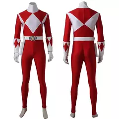 Vermelho Morpher Jason Cosplay Traje, Bodysuit, Cinto, Botas Outfit, Conjunto completo, Itens Individuais são vendidos, Tamanho personalizado - Wolf Magazine