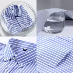 Camisas de manga curta masculina, camisas finas masculinas, blusa social e empresarial, camisa Oxford monocromática de alta qualidade, 100% algodão, verão - Wolf Magazine