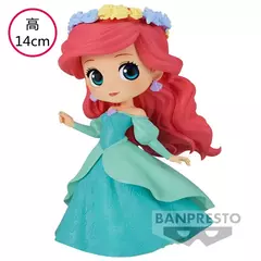 Novo bandai disney a pequena sereia anime qposket personagens ariel glitter linha figura de ação modelo colecionável brinquedos aniversário na internet