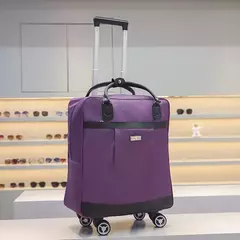 Mulheres Viagem Trolley Bagagem Mala, Sacos De Rolamento Multifuncional, Mochila Com Rodas, Mala Impermeável - comprar online