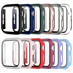 Capa Protetora de Tela para Apple Watch, PC Bumper, iWatch Band, 45mm, 41mm, 49mm, 38mm, 40mm, 44mm, 9, 8, 7, 6, SE, 5, 4, 3, Ultra 2, 49mm - loja online