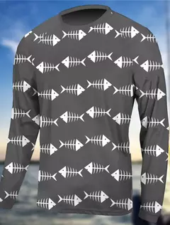 Camisa masculina de pesca de manga longa proteção UV, respirável secagem rápida, suor leve wicking top, ao ar livre, verão, primavera na internet