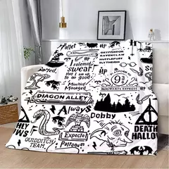 Imagem do P-potters dos desenhos animados harries impresso cobertor piquenique cobertores cobertor quente macio e confortável cobertor casa viagem presente de aniversário