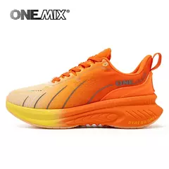 Onemix branco tênis de corrida de estrada para homens almofada de ar sapatos esportivos ao ar livre formadores masculinos verão sapatos de corrida calçados femininos