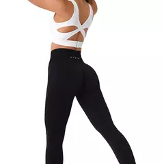 NVGTN Sólida Sem Costura Leggings Mulheres Soft Workout Tights Fitness Outfits Yoga Calças Alta Waisted Gym Wear Spandex Leggings - comprar online