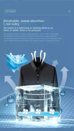 Camisa de manga comprida masculina, fato casual profissional, camisa branca, resistente a rugas sem ferro, vestido de negócios, high end, S-5XL na internet
