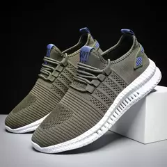 Hucdml tênis de tamanho grande para homens, leve, respirável, corrida, caminhada, calçados masculinos, sola macia, com cadarço, scarpe uomo - Wolf Magazine