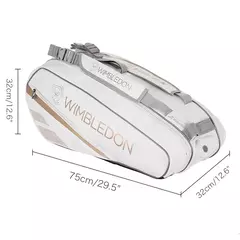 Babolat-Wimbledon Raquetes de Tênis para Homens e Mulheres, Mochila Desportiva, Compartimento Independente de Sapato, Possui Até 6, Original - loja online