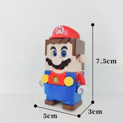 Super mario bros luigi figura de ação montado modelo brinquedos marca caixa bonecas crianças mão presente do feriado presentes aniversário spiderman