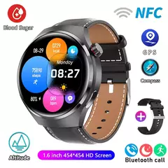 Imagem do Huawei GT4 Pro Smartwatch Impermeável para Homens, GPS, NFC, 360x360, Tela AMOLED, Frequência Cardíaca, Chamada Bluetooth, IP68, 2022