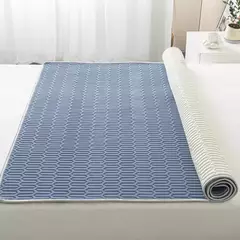 Tapete e fronha de látex espesso macio, Conjunto de cama liso, Lençol Cool Feeling, Capa de colchão de resfriamento, Verão, 2 pcs, 3pcs - Wolf Magazine