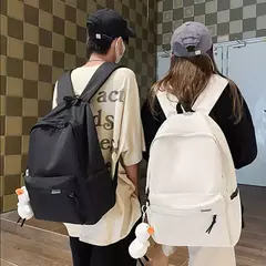 Mochila de nylon impermeável para adolescentes, mochila escolar para meninos e meninas, mochila de viagem, grande capacidade, moda criativa, estudantes - loja online