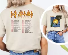 Imagem do Camiseta Def Leppards masculina e feminina, blusa de manga curta, tamanho grande, streetwear de verão, camiseta gráfica banda rock, Journey Merch