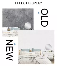 Waterproof Linen Wallpaper, 3D adesivos de parede, à prova de umidade e mofo resistente, Home Decoração Sala - comprar online