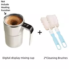 Mini café elétrico auto mistura caneca, 380ml, IP67 impermeável, comida segura caneca de café, USB recarregável, copo magnético automático para chá - comprar online